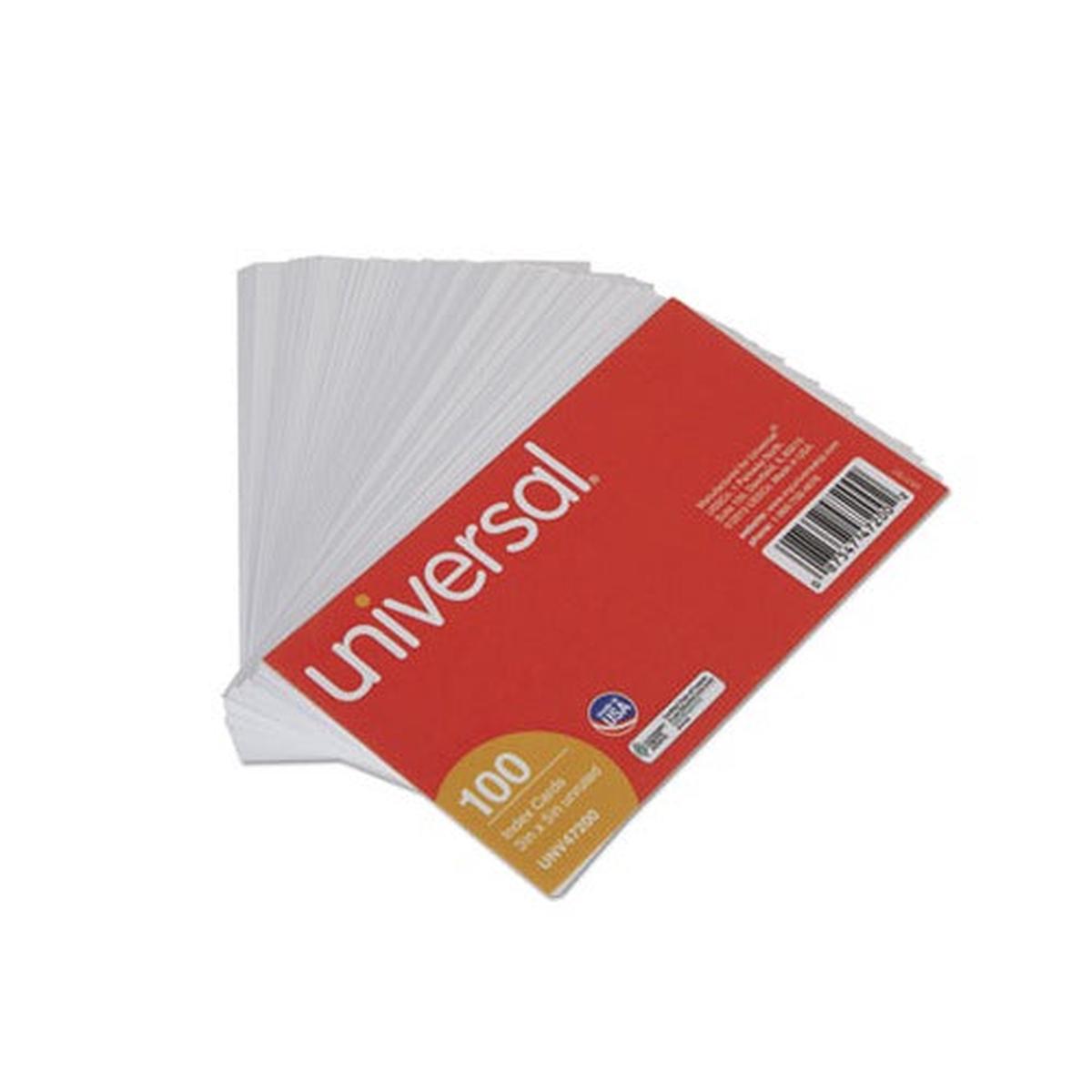 3" x 5" Plain White Index Cards