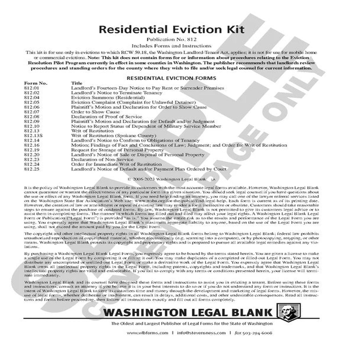812 Eviction Kit