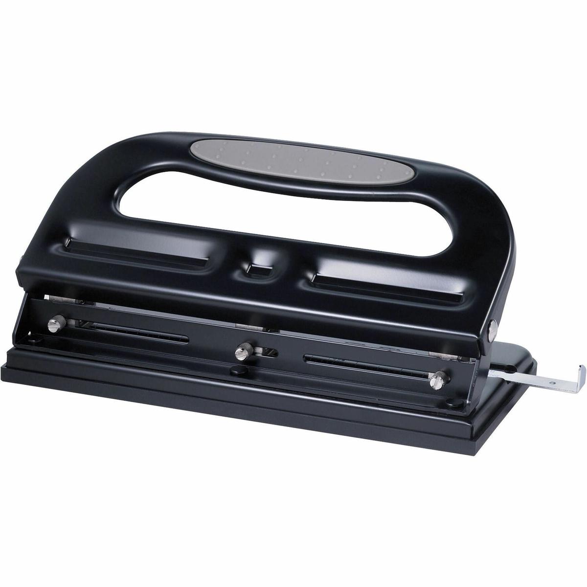 Business Source Adjustable 3-Hole Punch - 40-Sheet Capacity