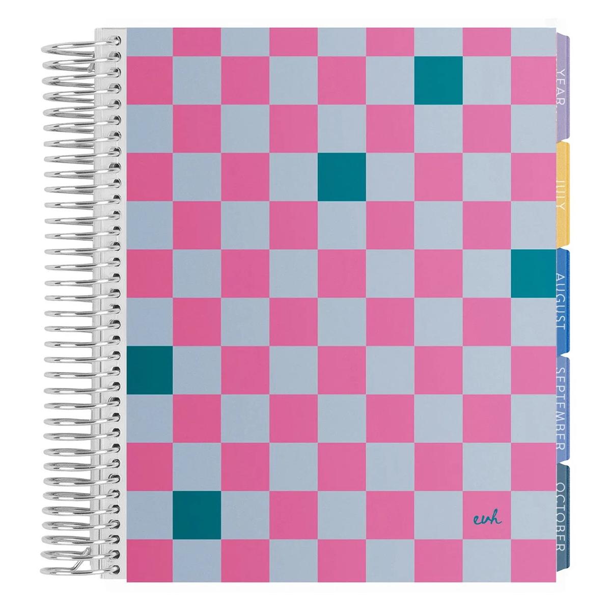 Erin Condren Checkered 8.5" x 11" Coiled Notebook