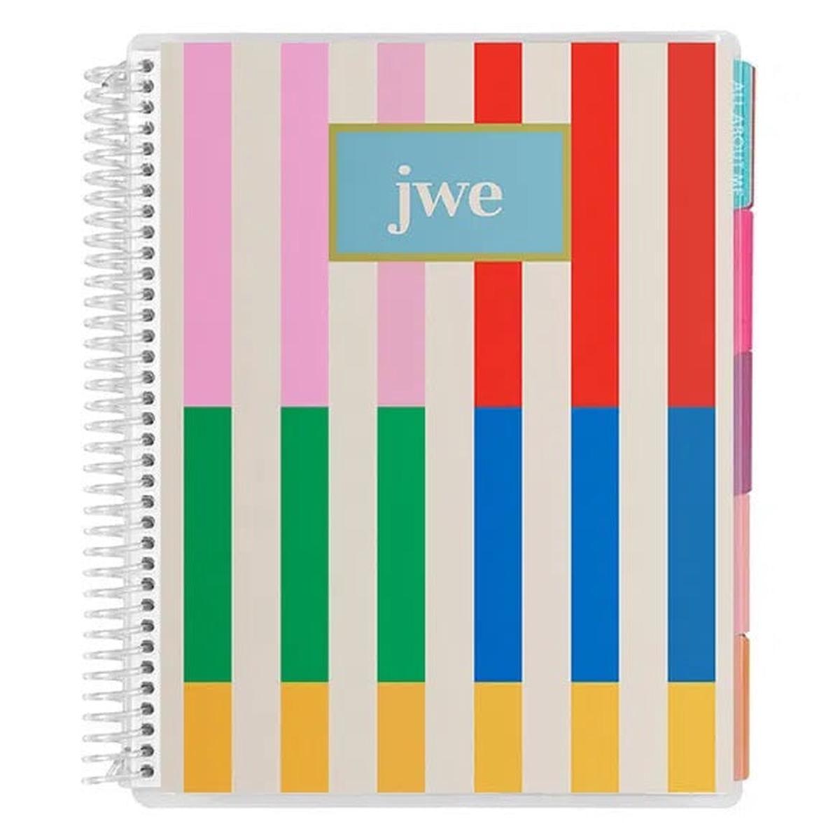 Erin Condren Fun Stripes 8.5" x 11" Coiled Notebook