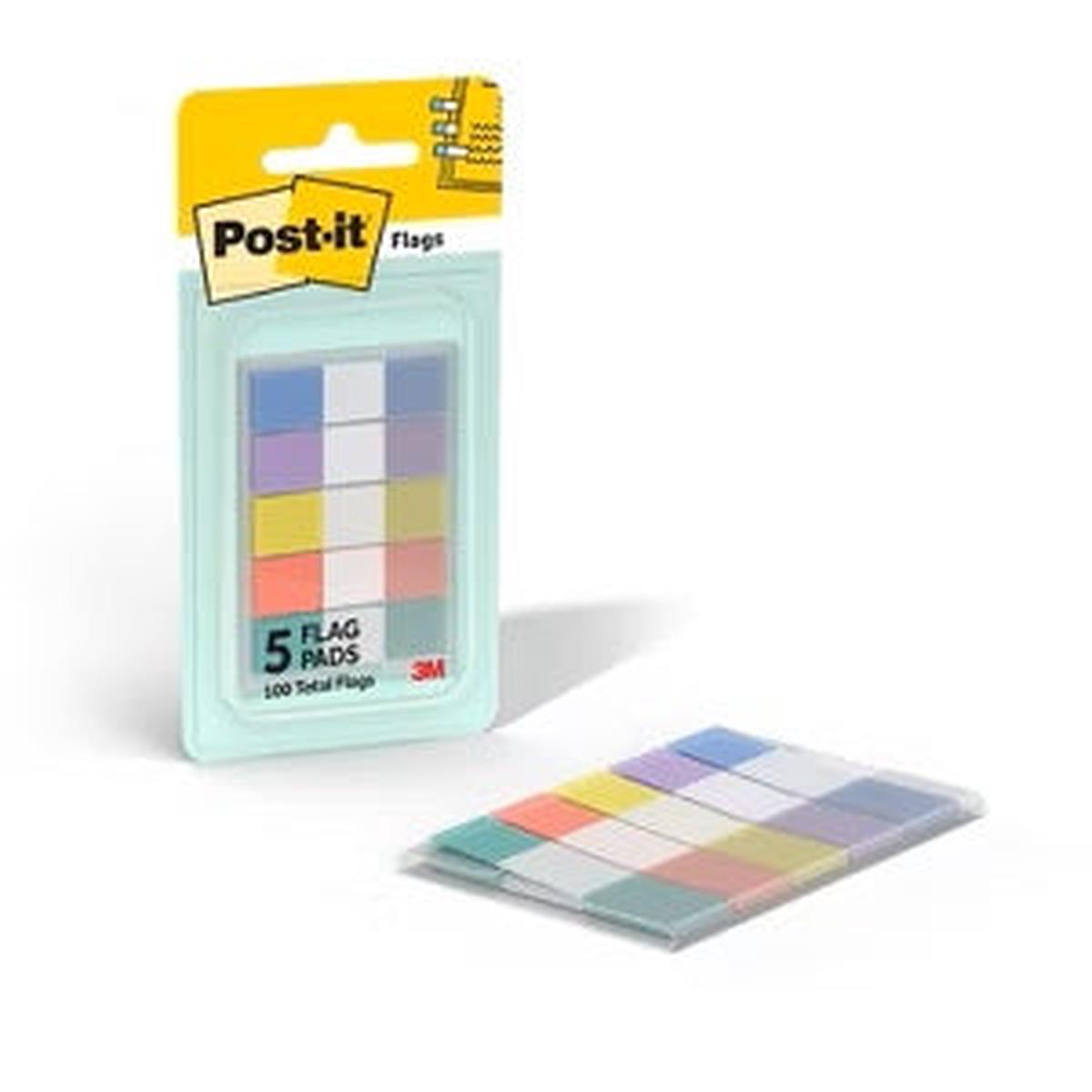 Post-it Pastel Flags - 100 Count