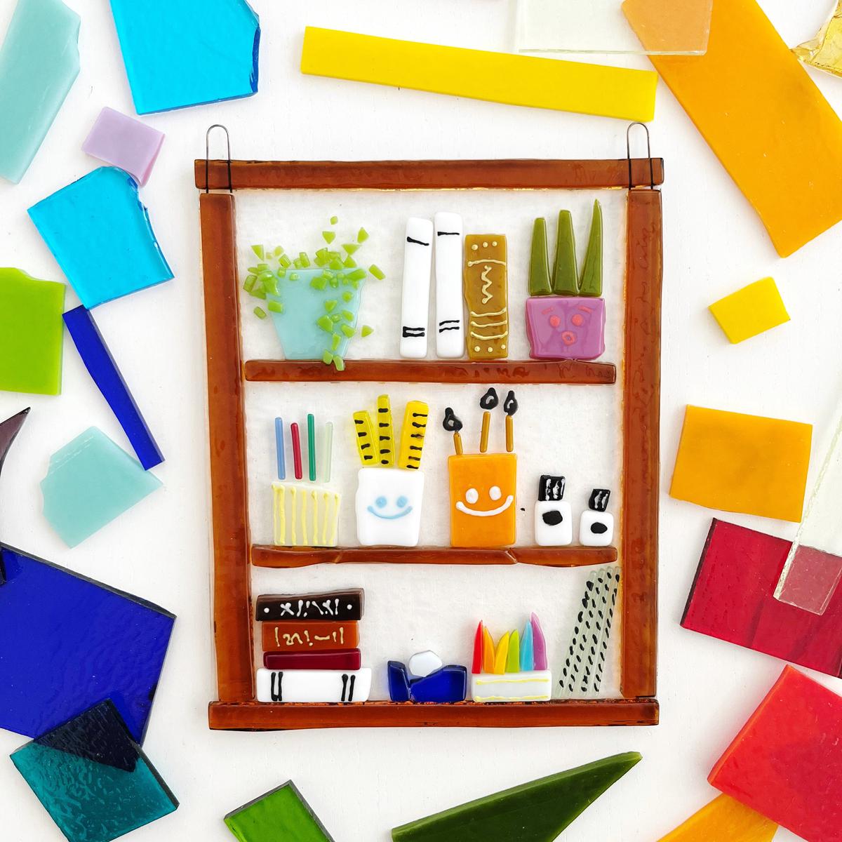 08.29.26 Intro to Glass Fusing: Stationery Shelf Workshop Ticket (In-Studio)