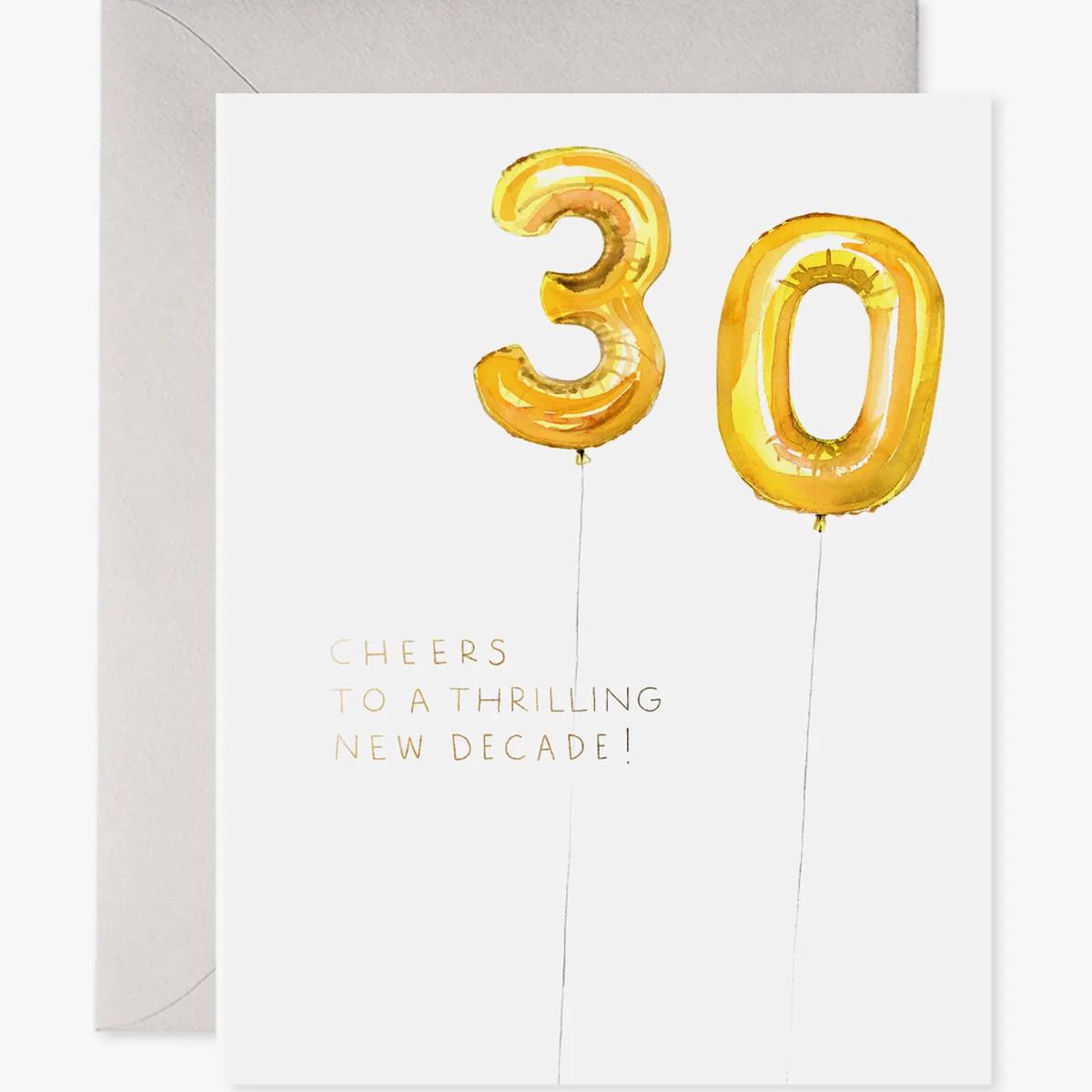 30 Birthday Balloons