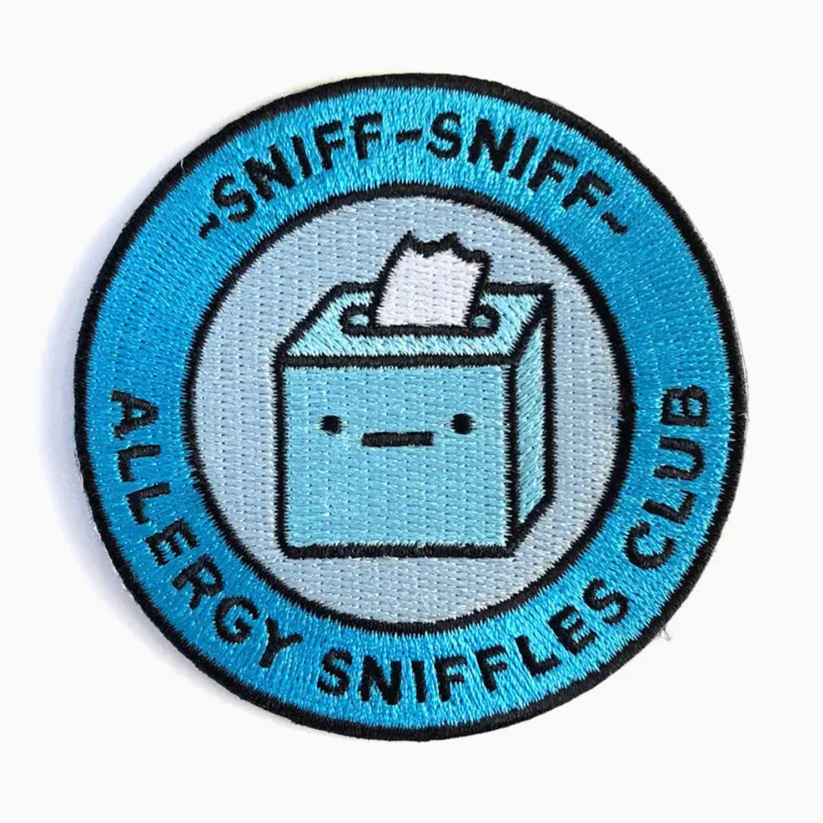 Allergy Sniffles Club Iron-On Patch