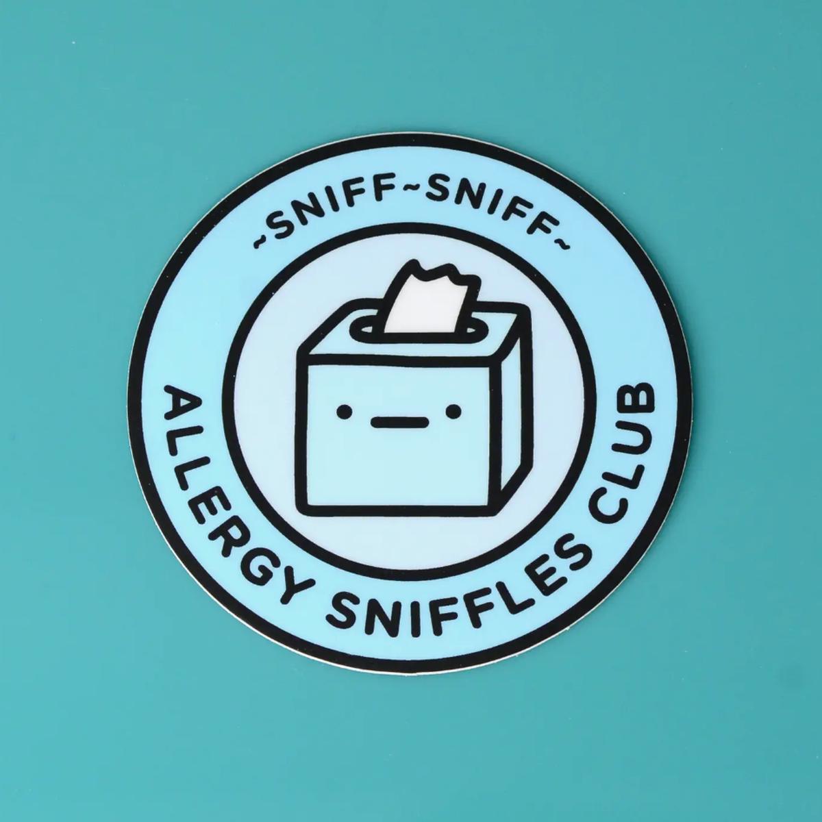 Allergy Sniffles Club Sticker