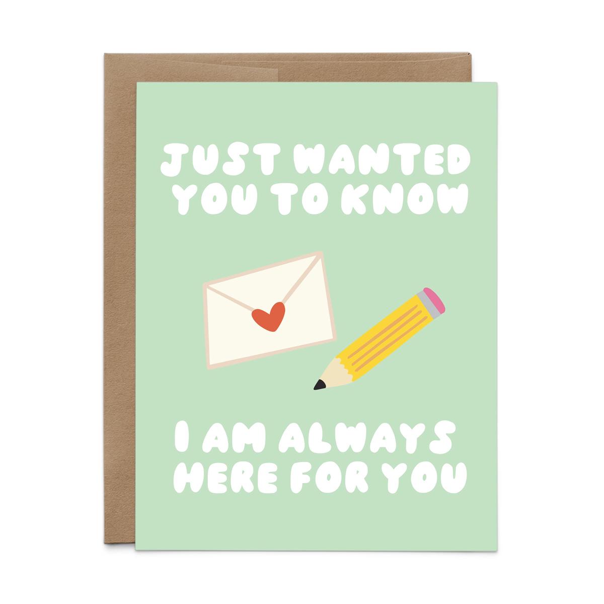 Always Here for You Stationery Card