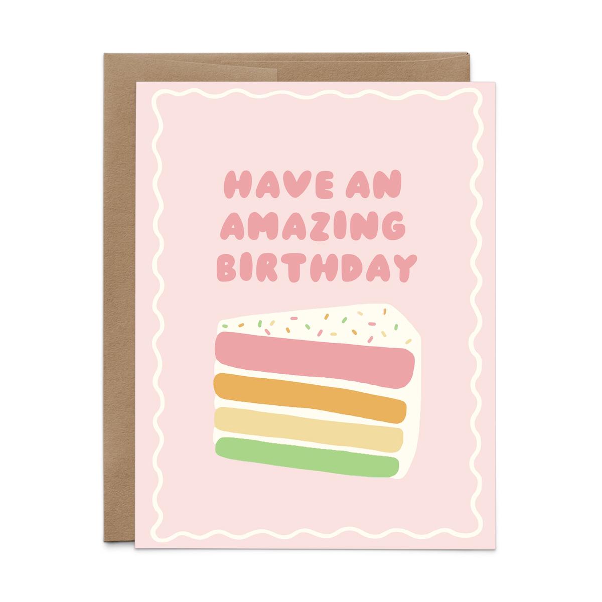 Amazing Birthday Cake Card
