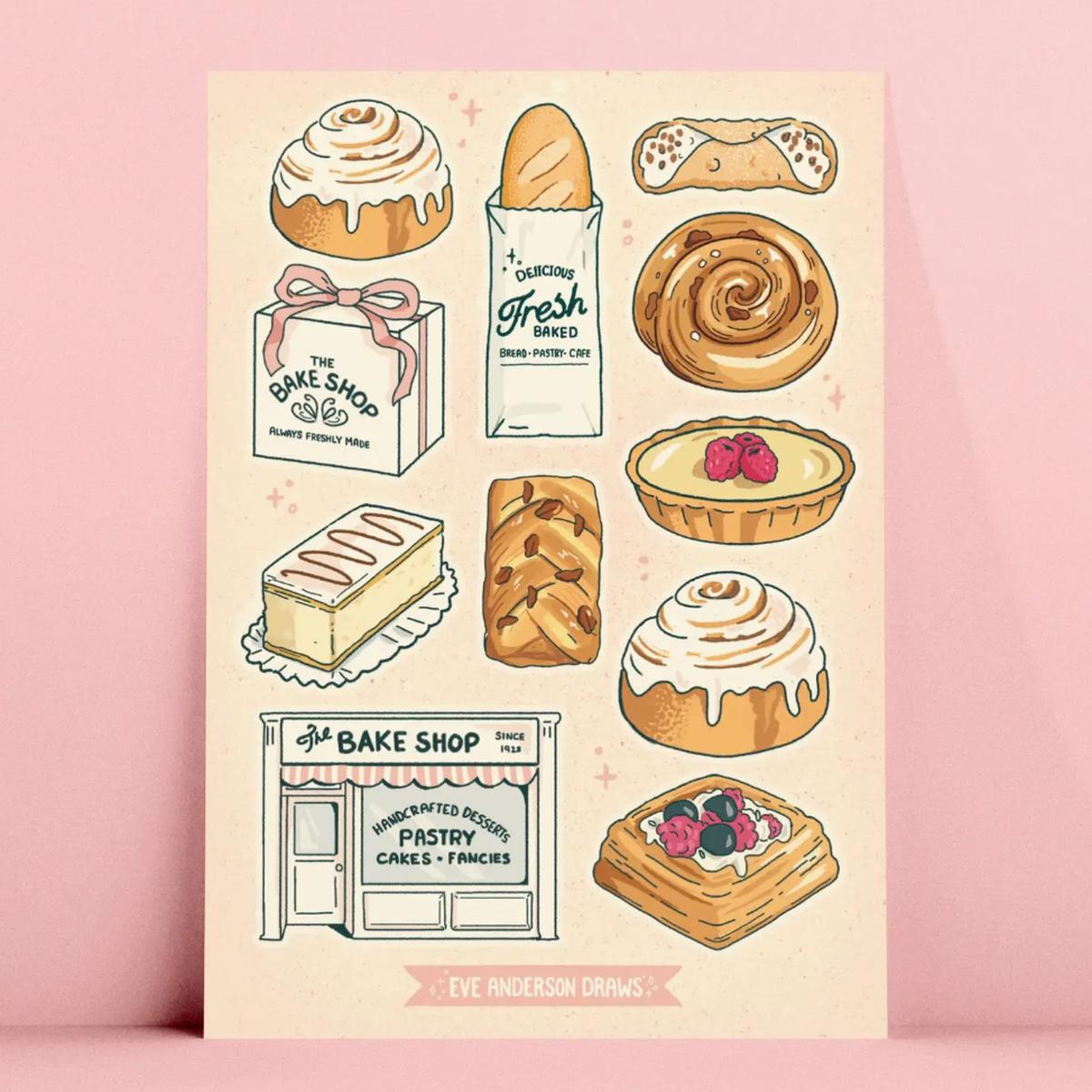 Bakery Sticker Sheet
