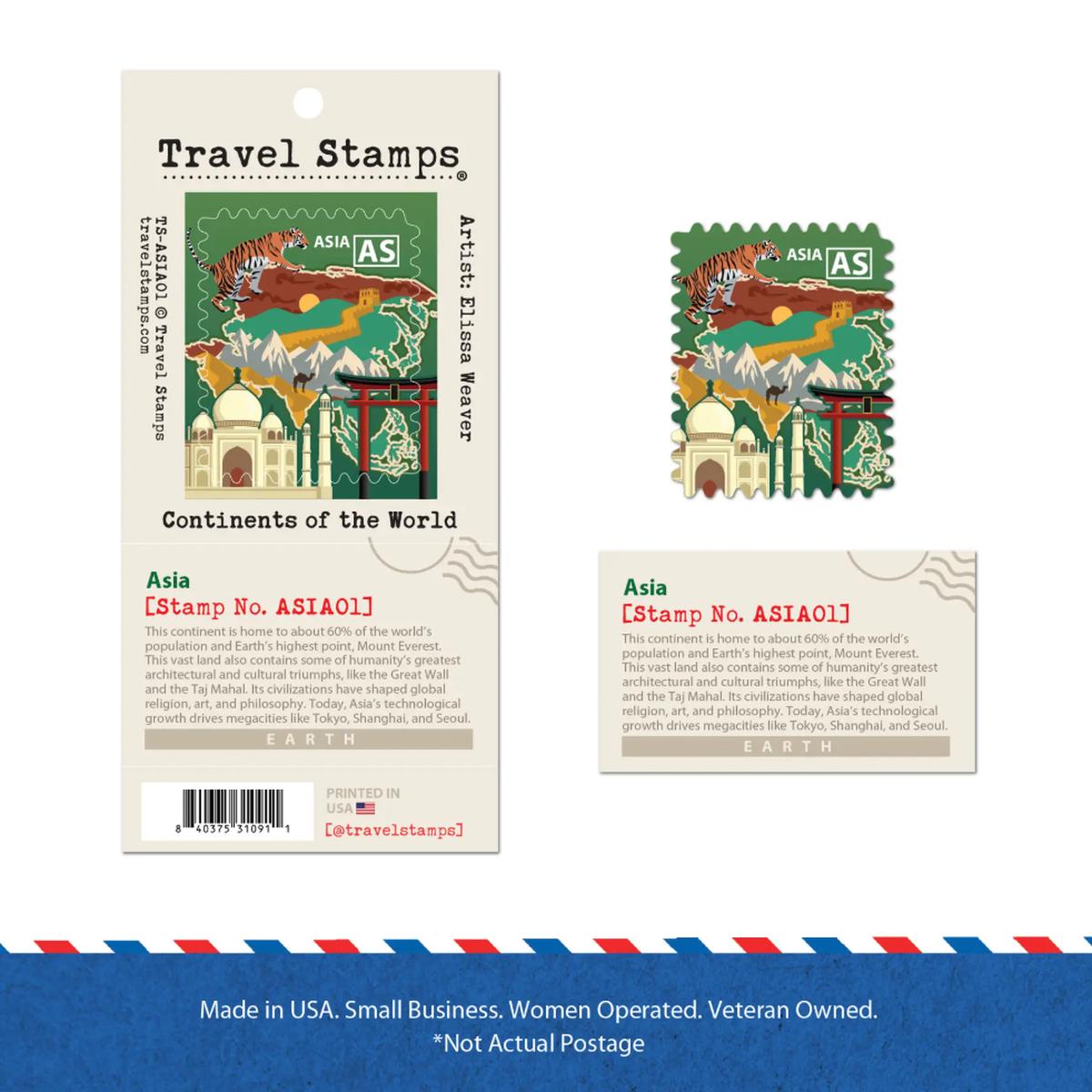 Asia Travel Stamp