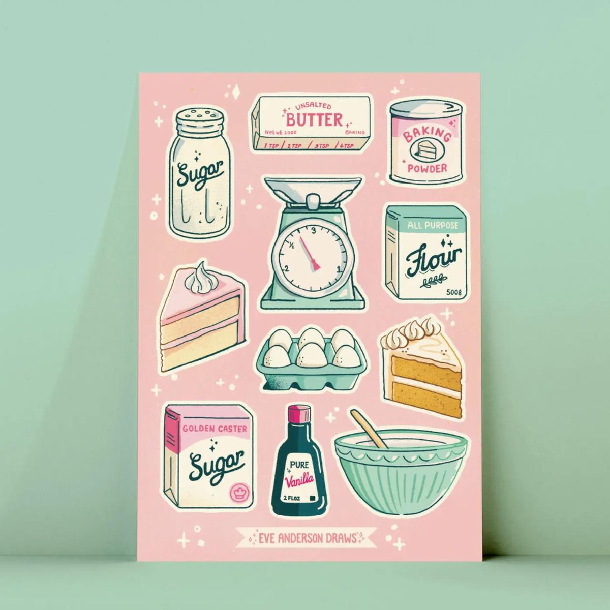 Baking Sticker Sheet