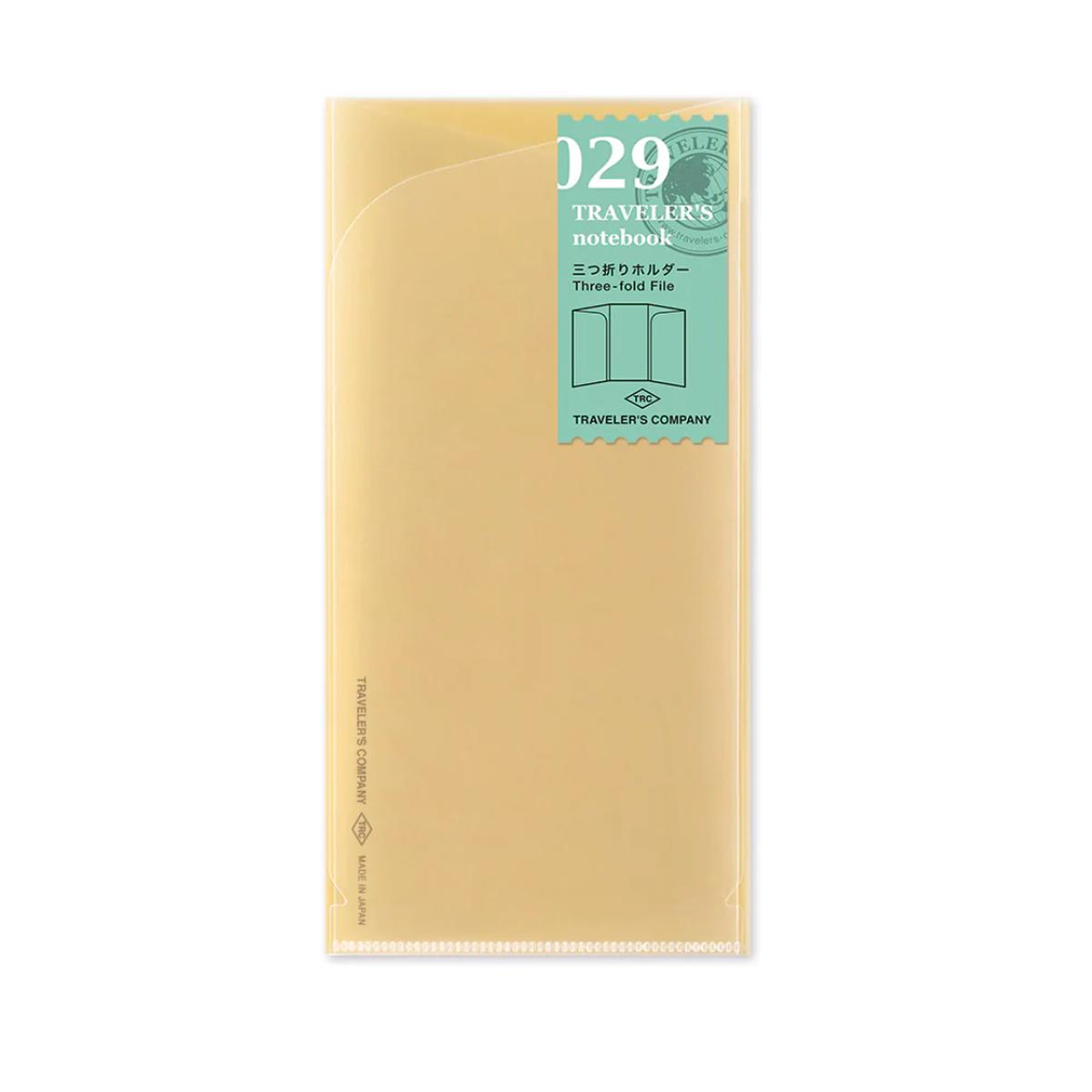 Traveler's Regular Notebook 029 - Three-fold File Refill