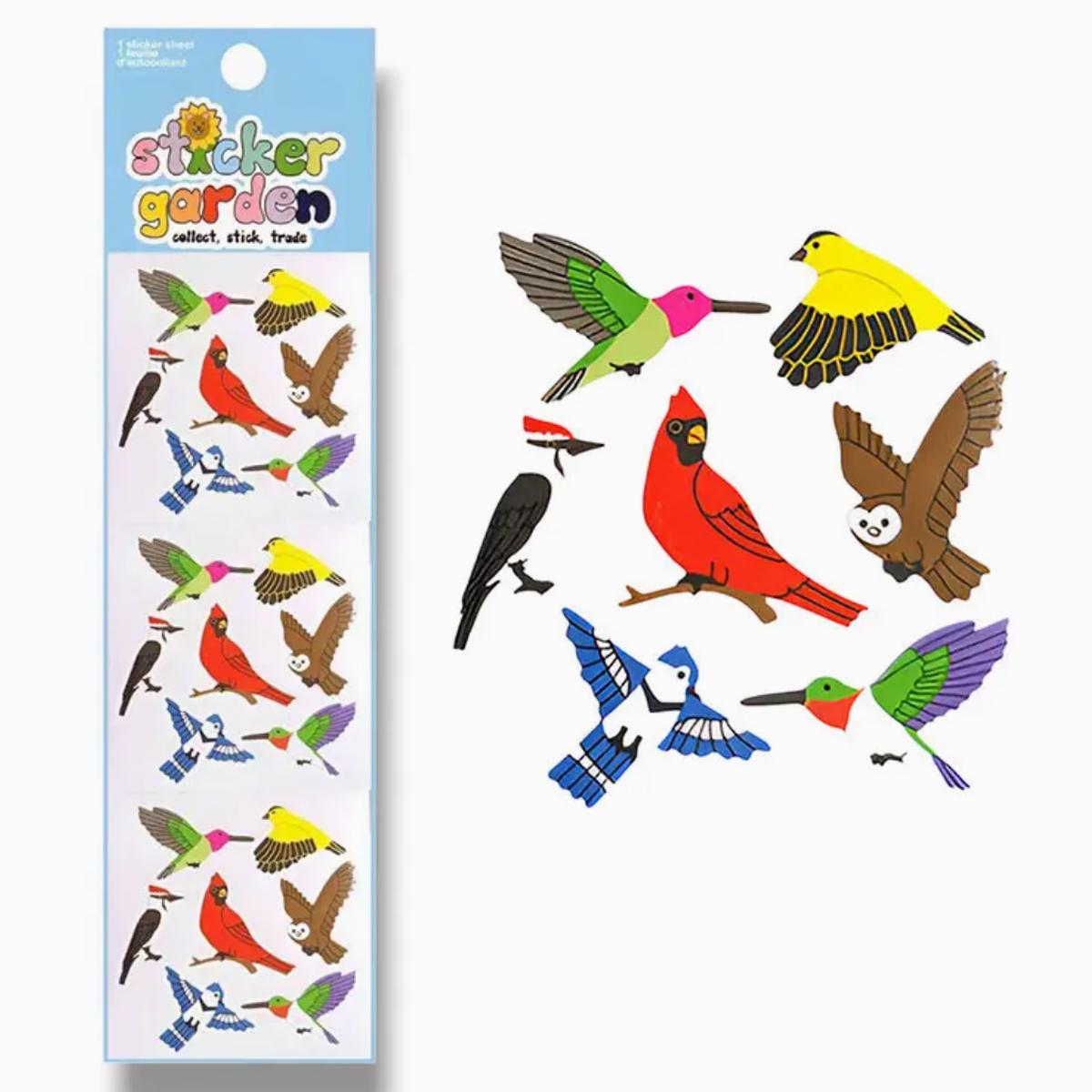 Birds Glossy Sticker Sheet