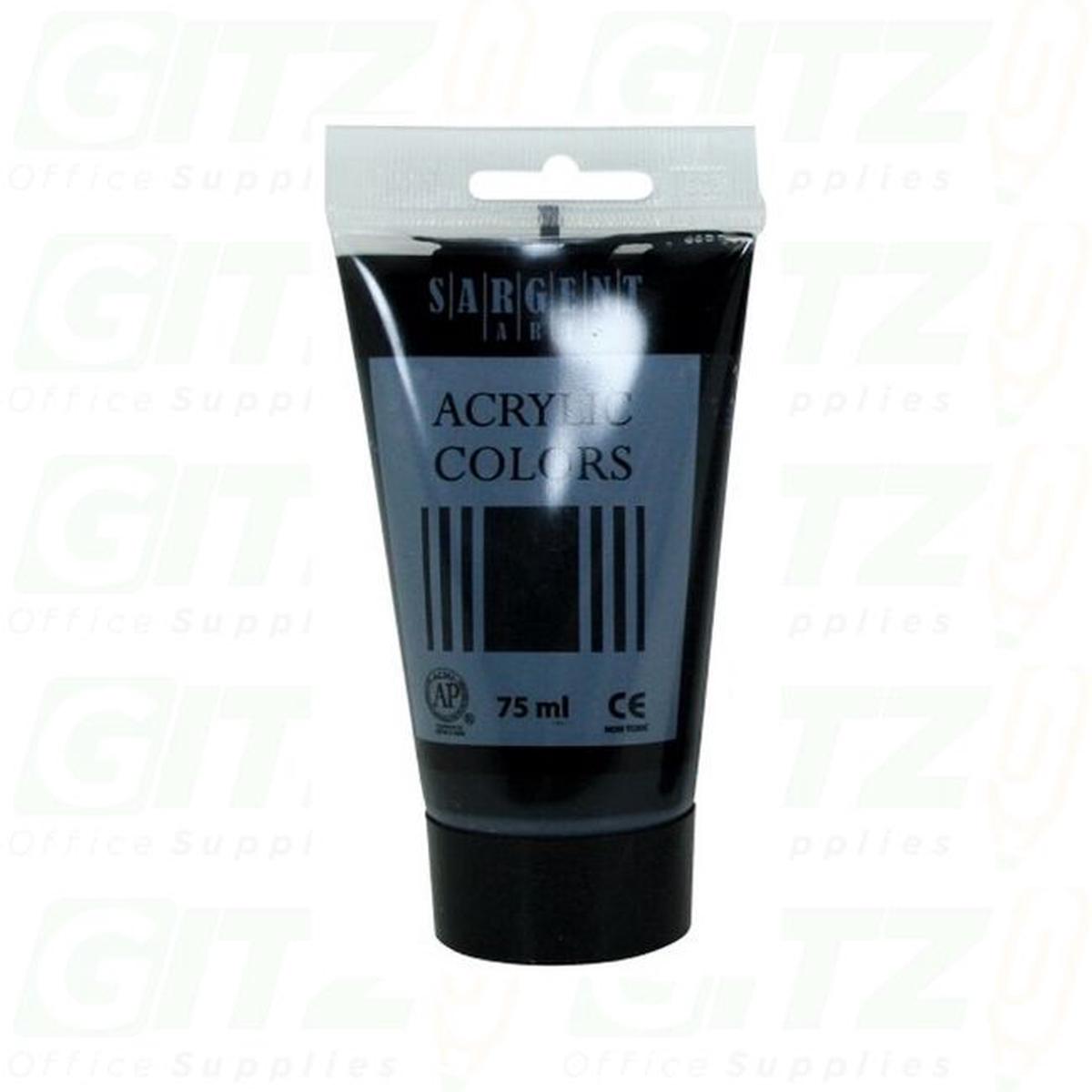 Acrylic 75ml Mars Black Sargent
