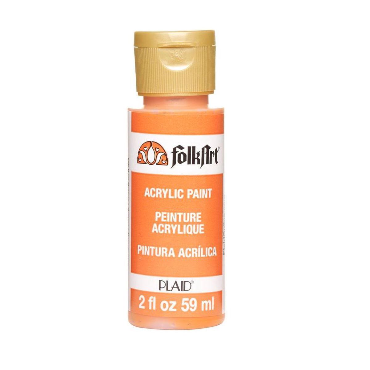 Acrylic Pure Orange 2Oz Folkart