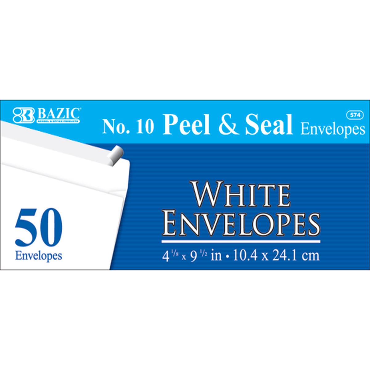 #10 Envelope (50) Self-Seal 574