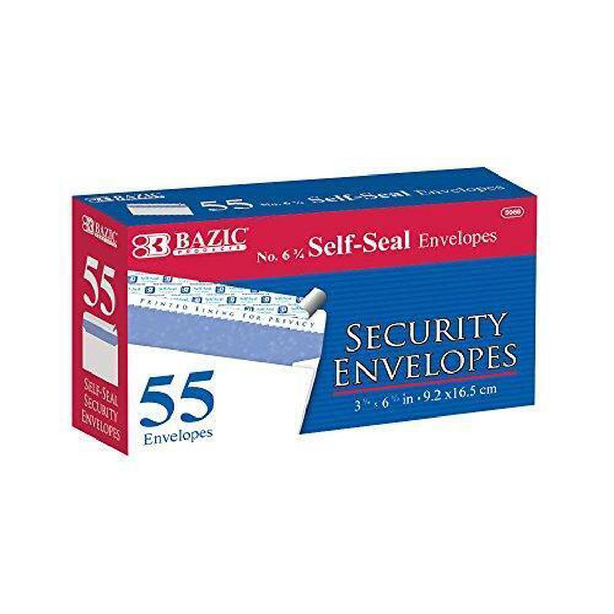 #6 Envelope Peel & Seal 3 5/8X6.5 55Ct 5066