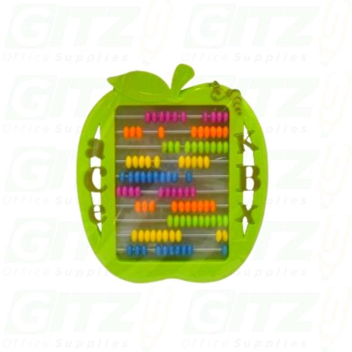 Abacus 6-1/2 Plastic Apple Shaped Counting Board