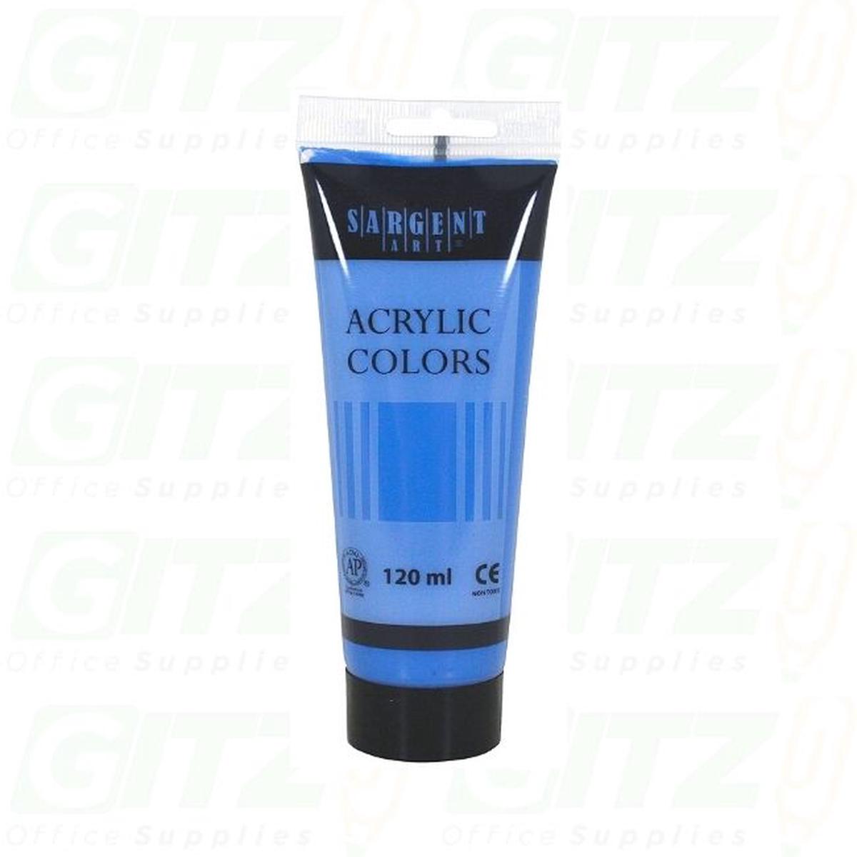 Acrylic 120Ml Primary Cyan Sargent Art