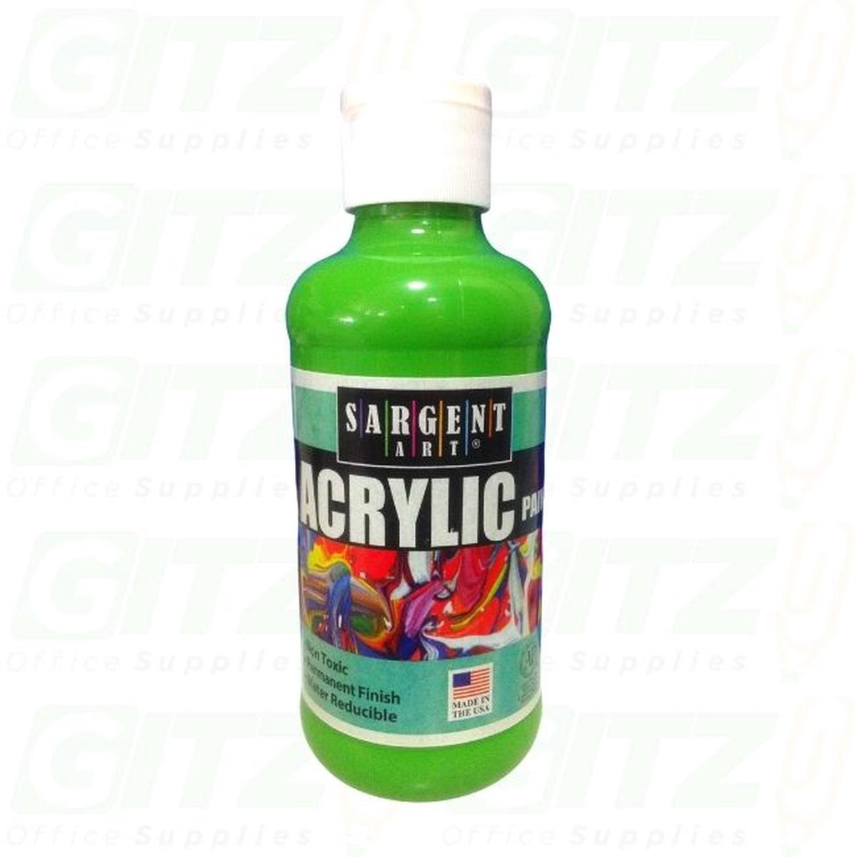 ACRYLIC 8oz LIGHT GREEN -SARGENT