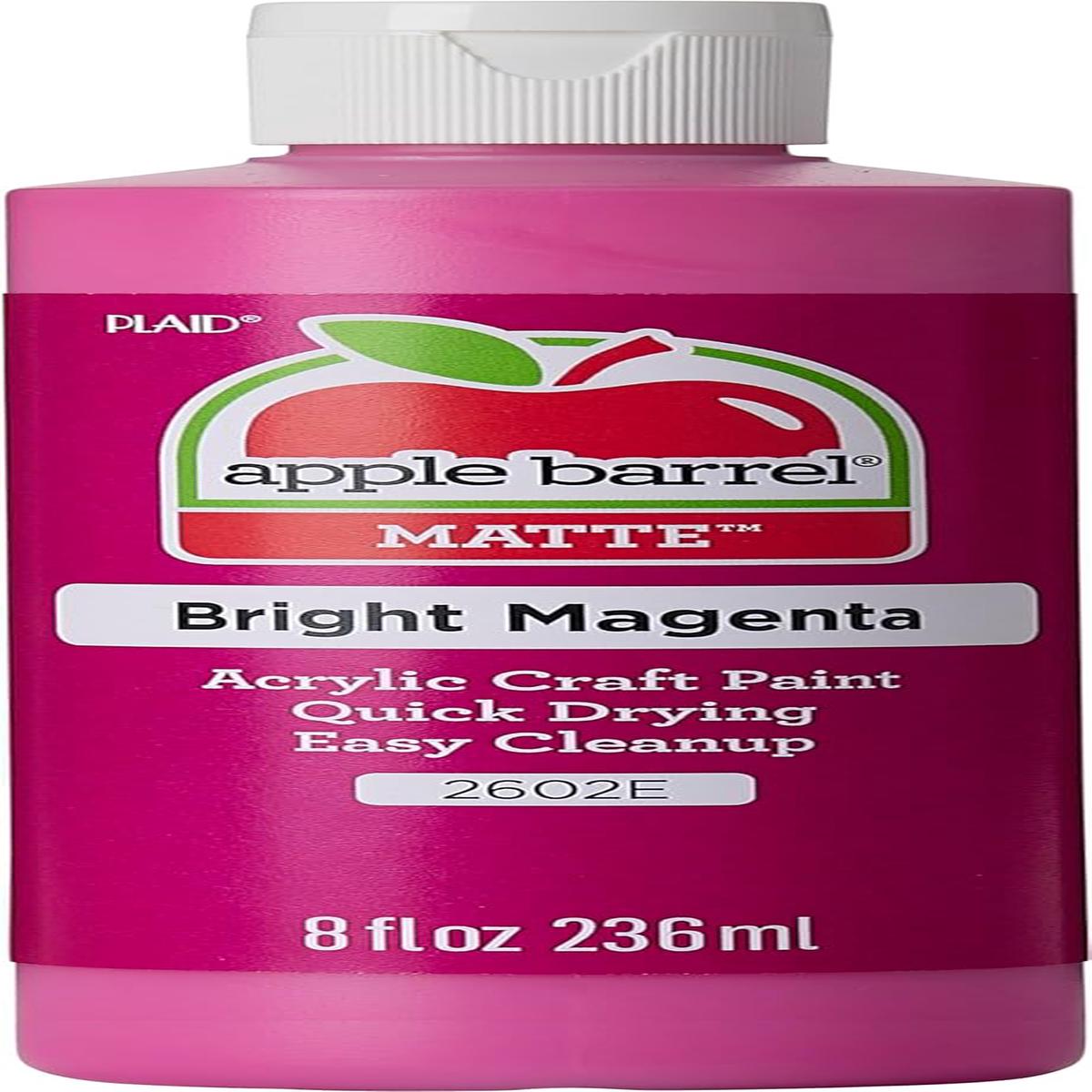 ACRYLIC 8oz MATTE BRIGHT MAGENTA - APPLE BARREL