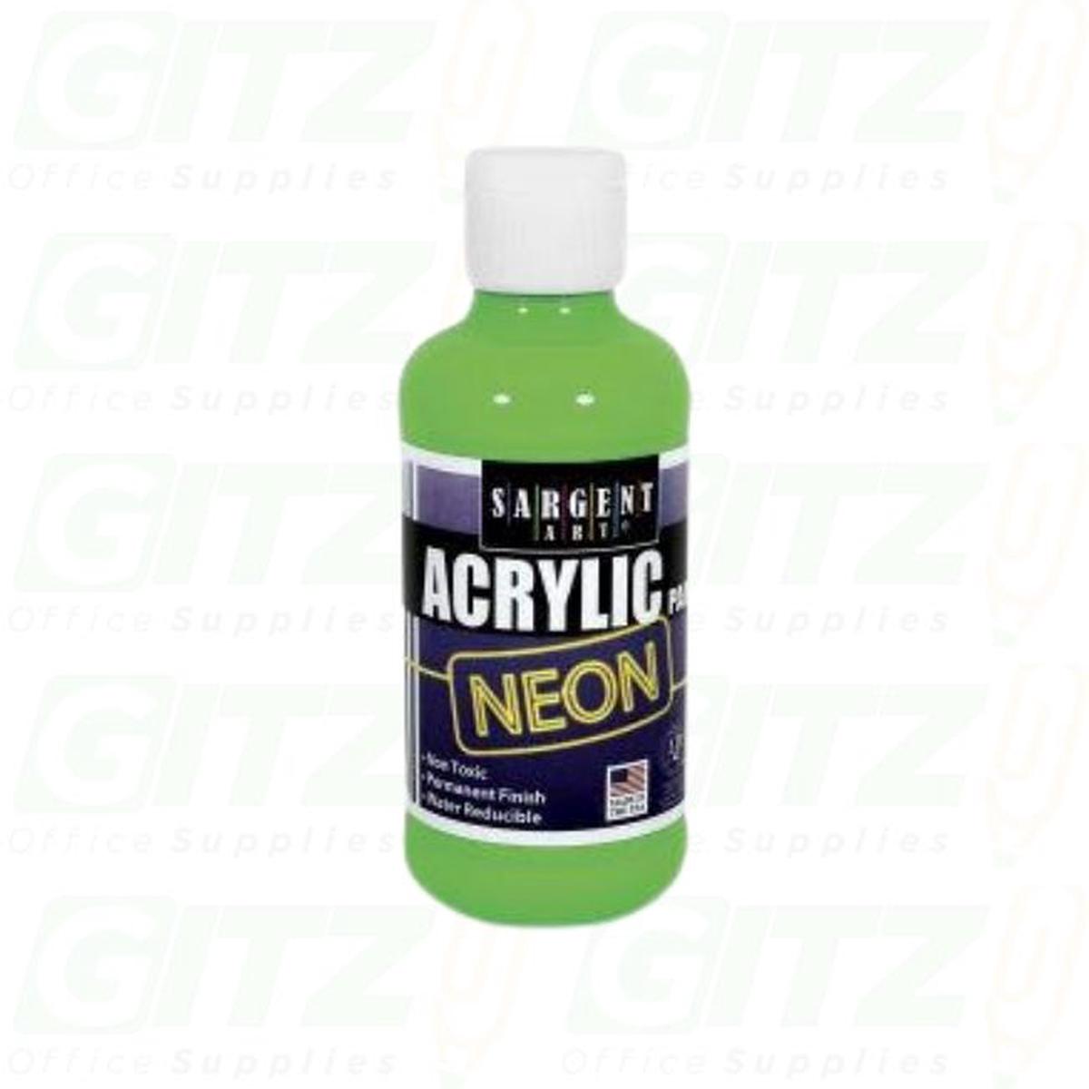 ACRYLIC 8oz NEON GREEN -SARGENT