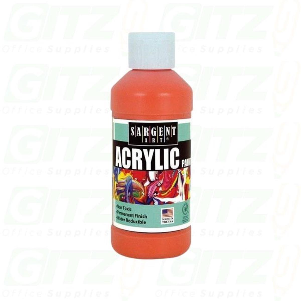 ACRYLIC 8oz ORANGE -SARGENT