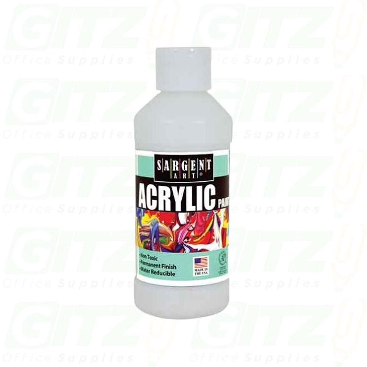 ACRYLIC 8oz Titanium White -SARGENT