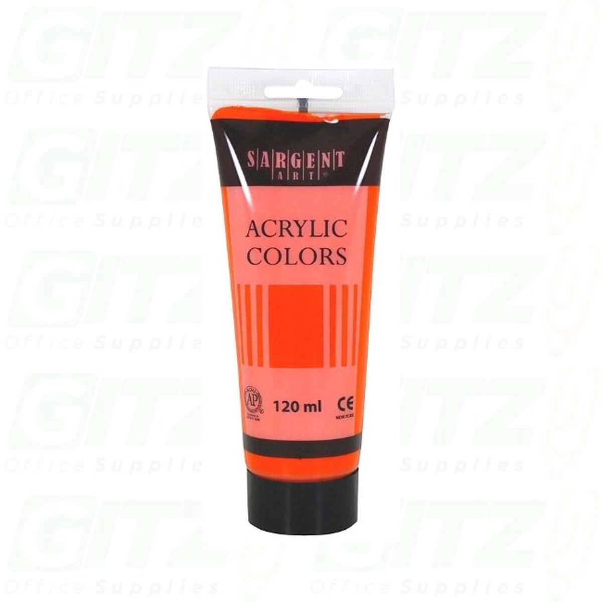 Acrylic Cadmium Orange Hue 120Ml Sargent Art