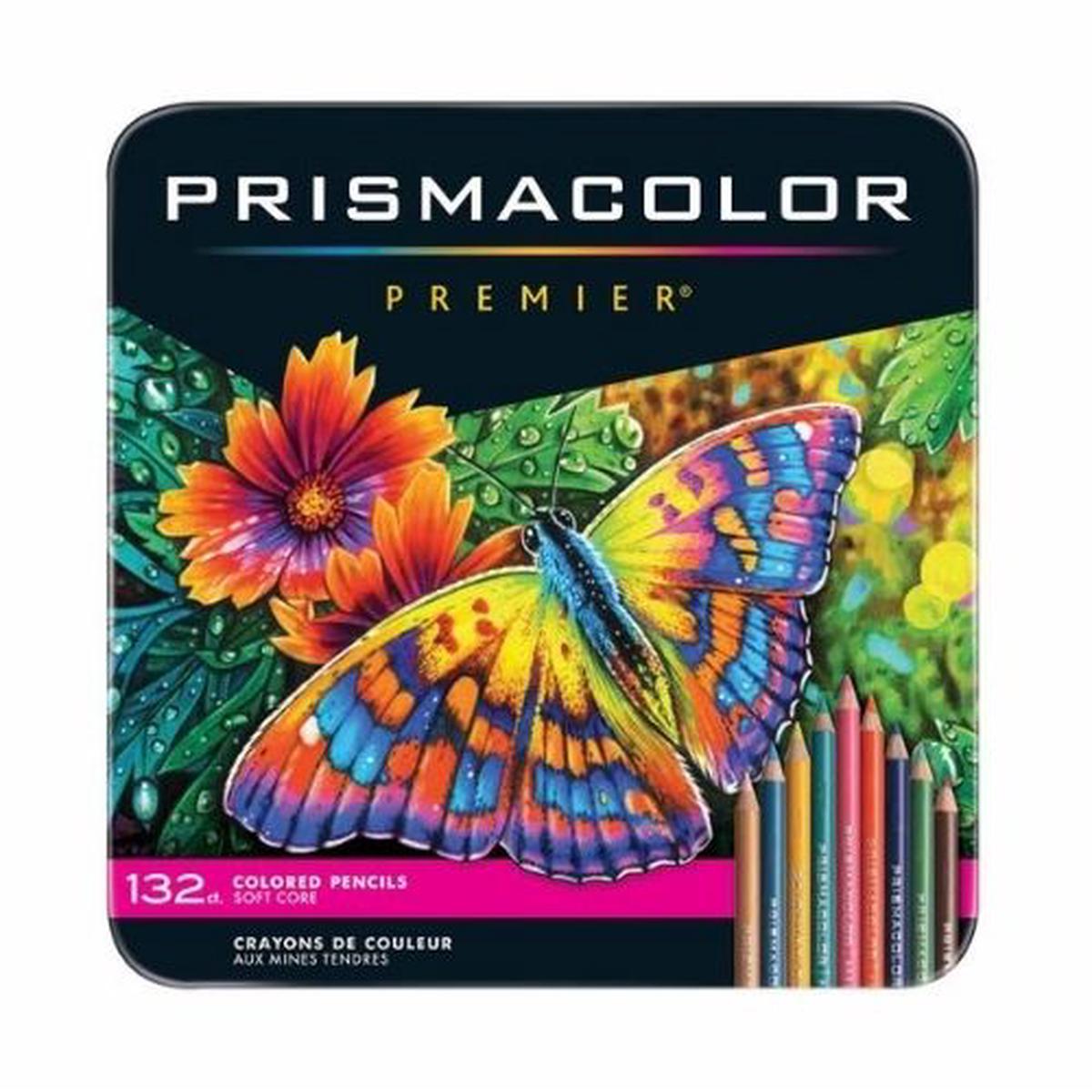 132 Prismacolor Colored Pencils Metal Case