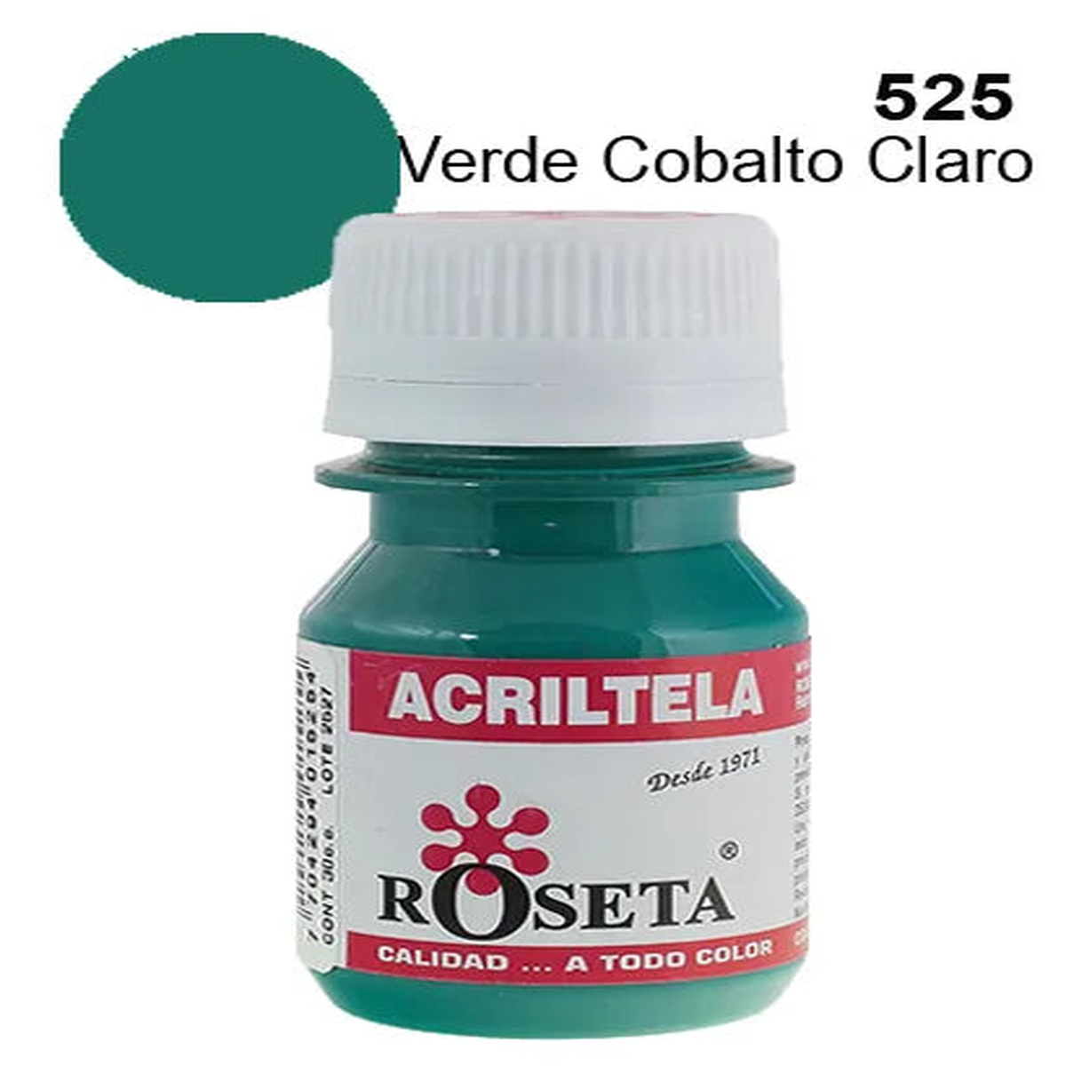 Acritela Roseta - Flat Colors - Light Cobalt Green 30cc