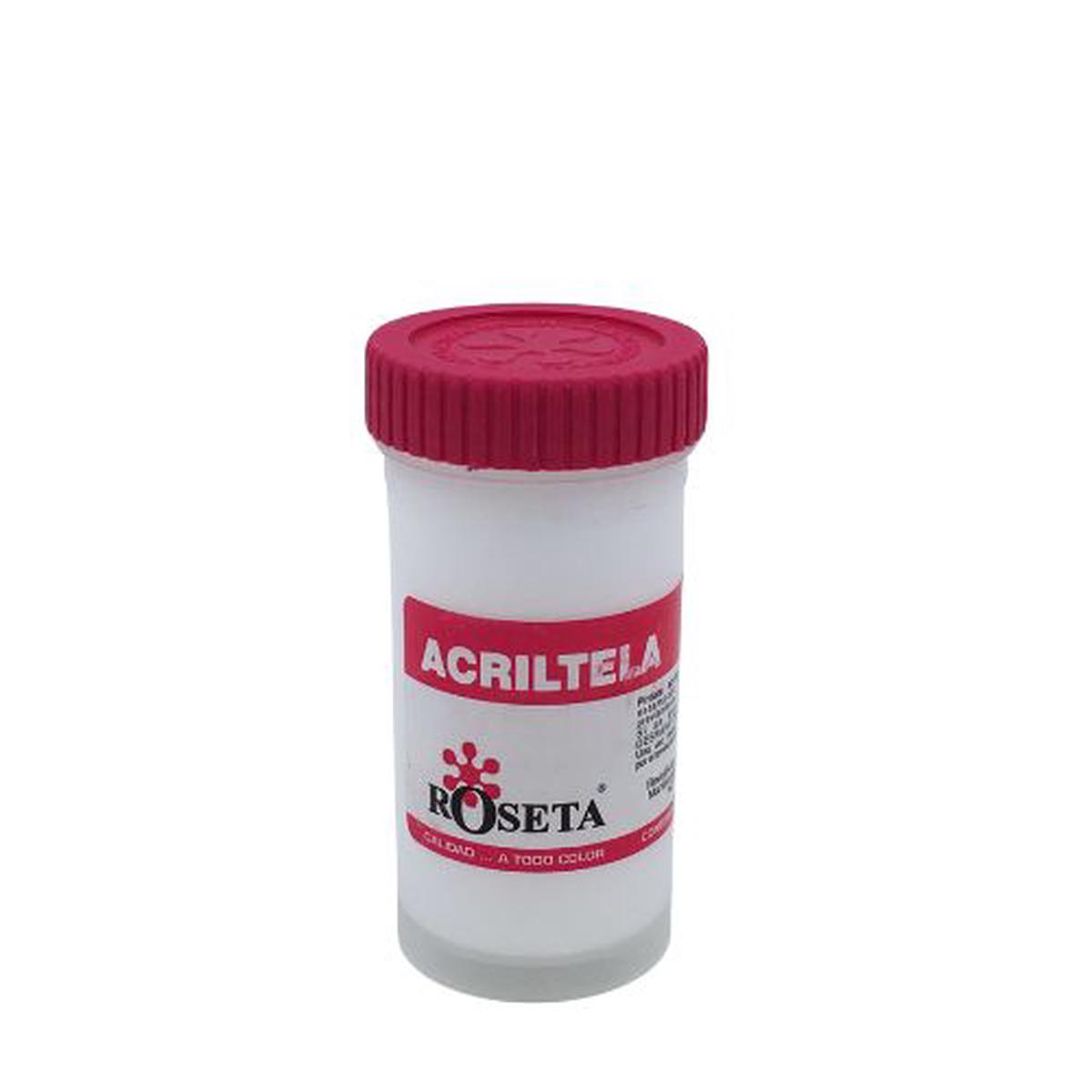 Acrylic Rosette - In Solid Colors - White 116cc