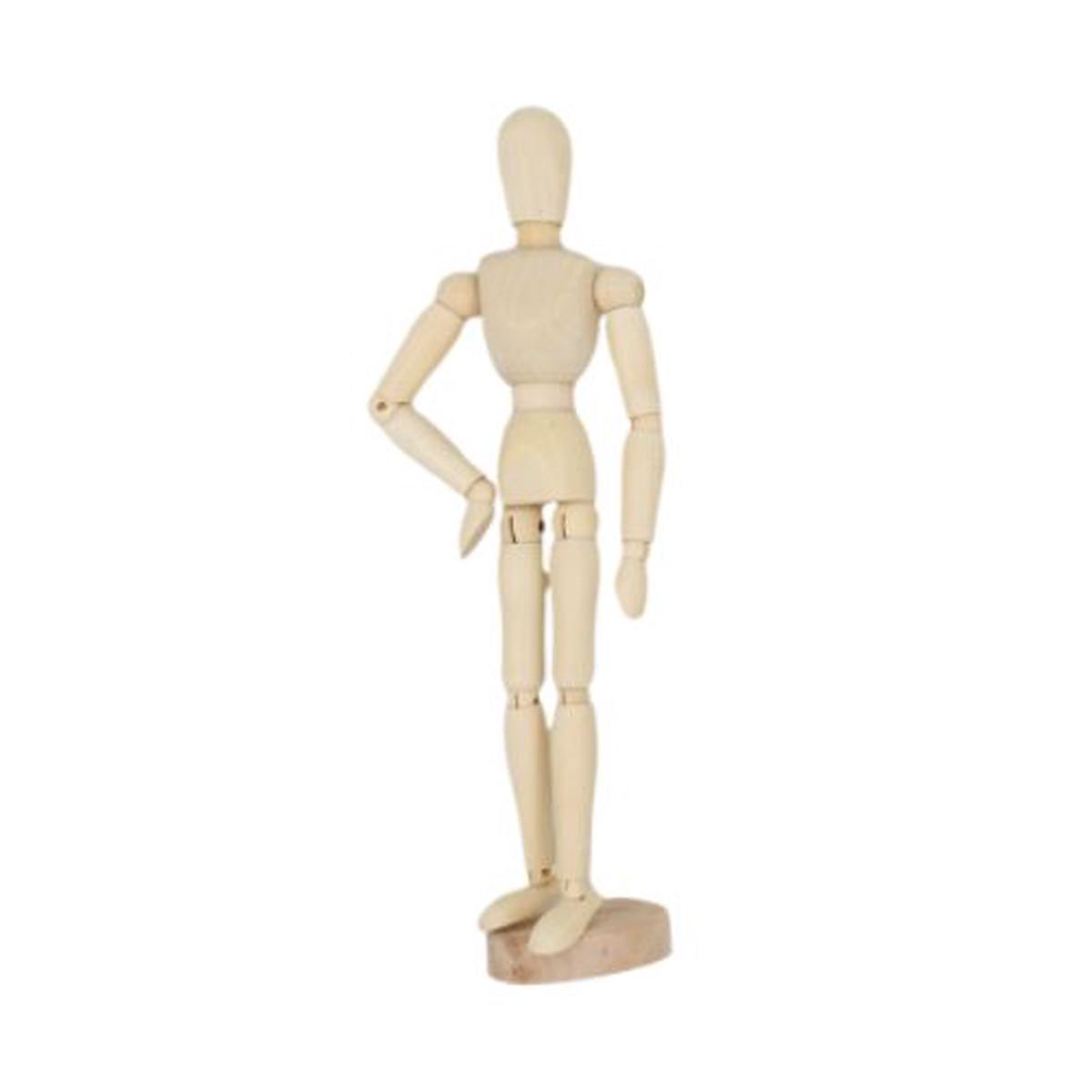 Wooden Mannequin - 30cm Human Figure - Female