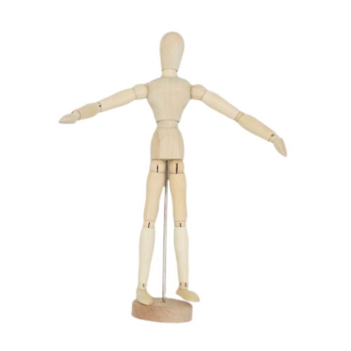 Wooden Mannequin - 30cm Human Figure - Male