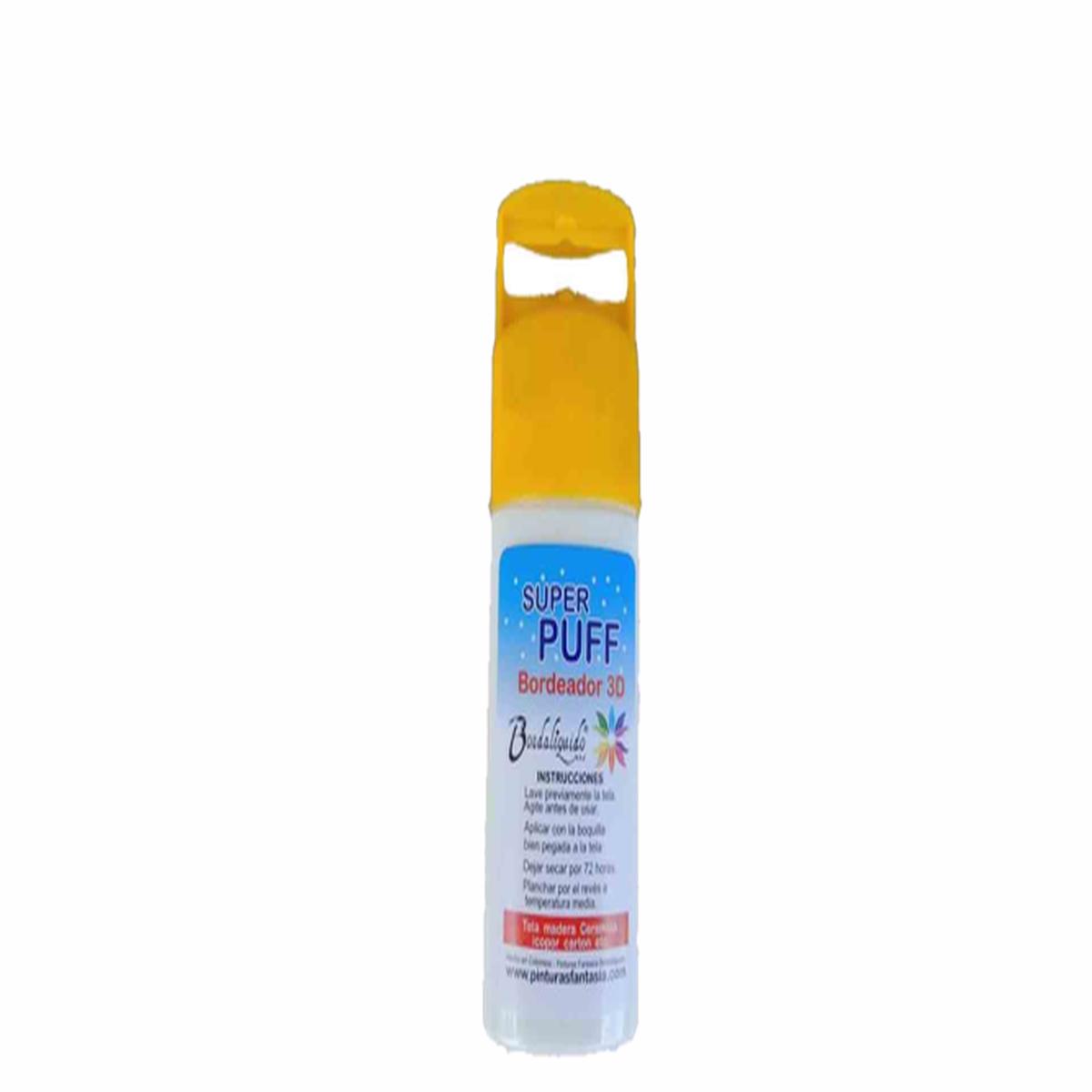 3D paint with puff or snow effect, Bordaliquido - 60 cc White