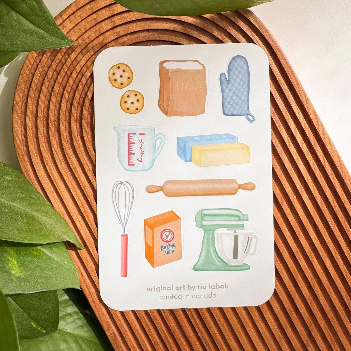 4x6 Vinyl Sticker Sheet - Baking