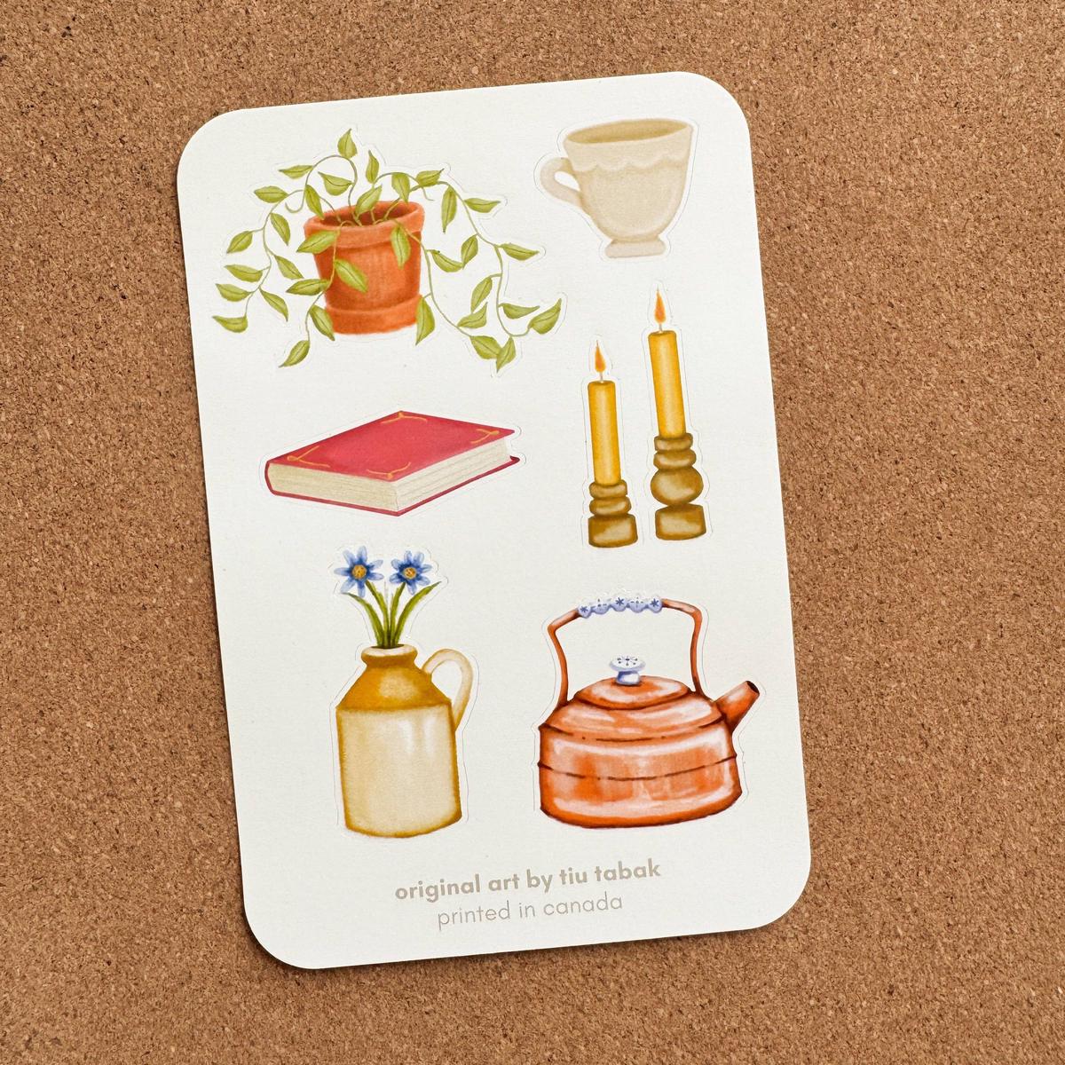 4x6 Vinyl Sticker Sheet - Shelfie