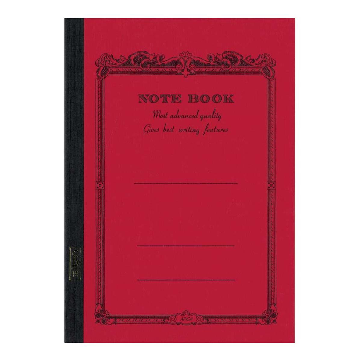 APICA CD Notebook - B5 Red Lined