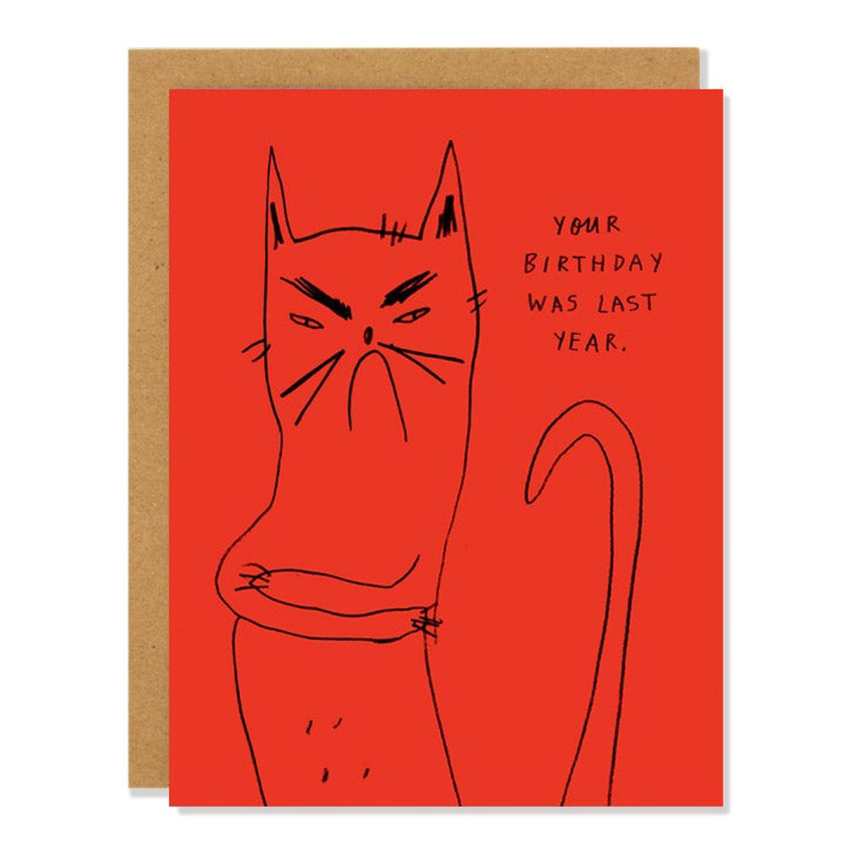 Badger & Burke Greeting Card - Bitter Kitty