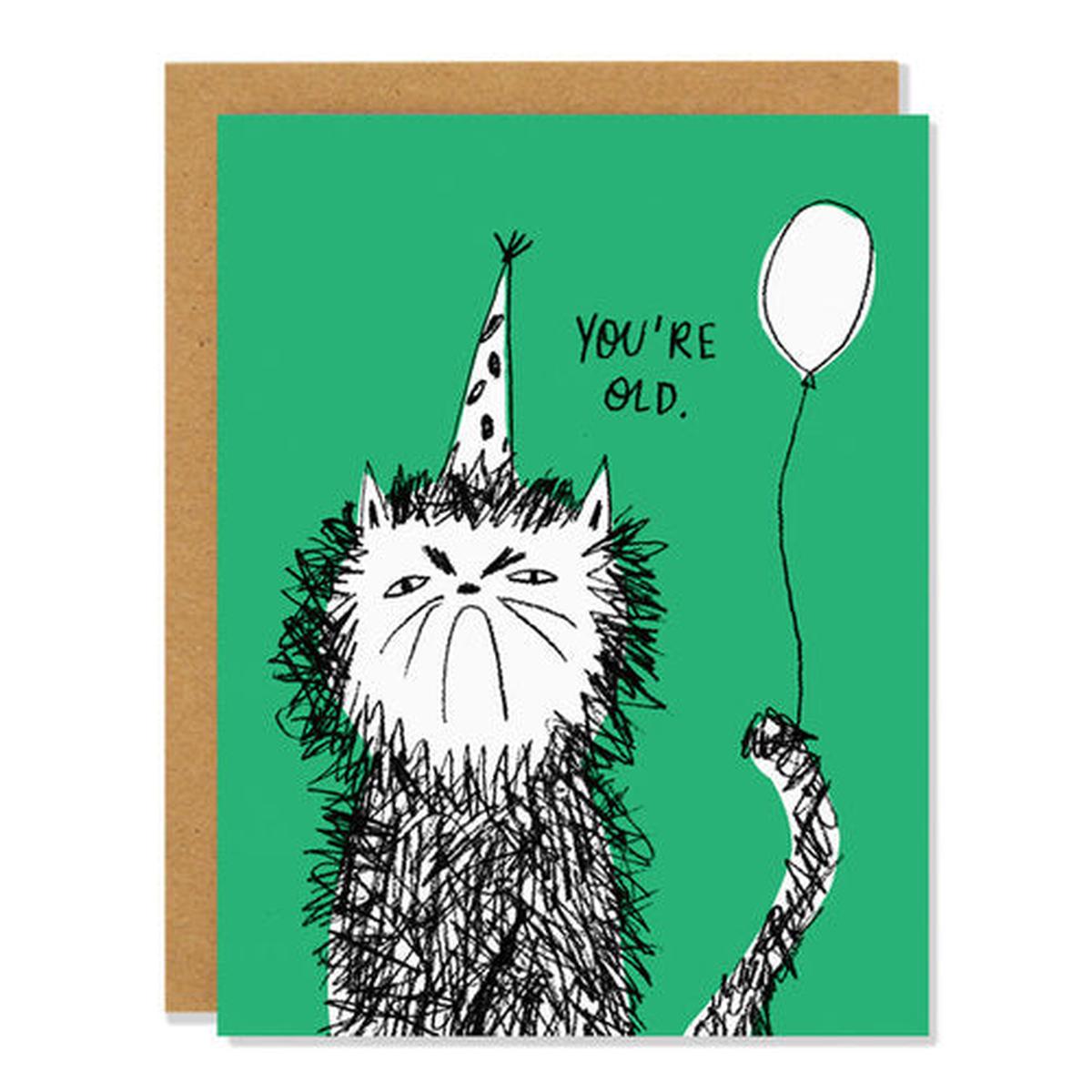 Badger & Burke Greeting Card - Snitty Kitty