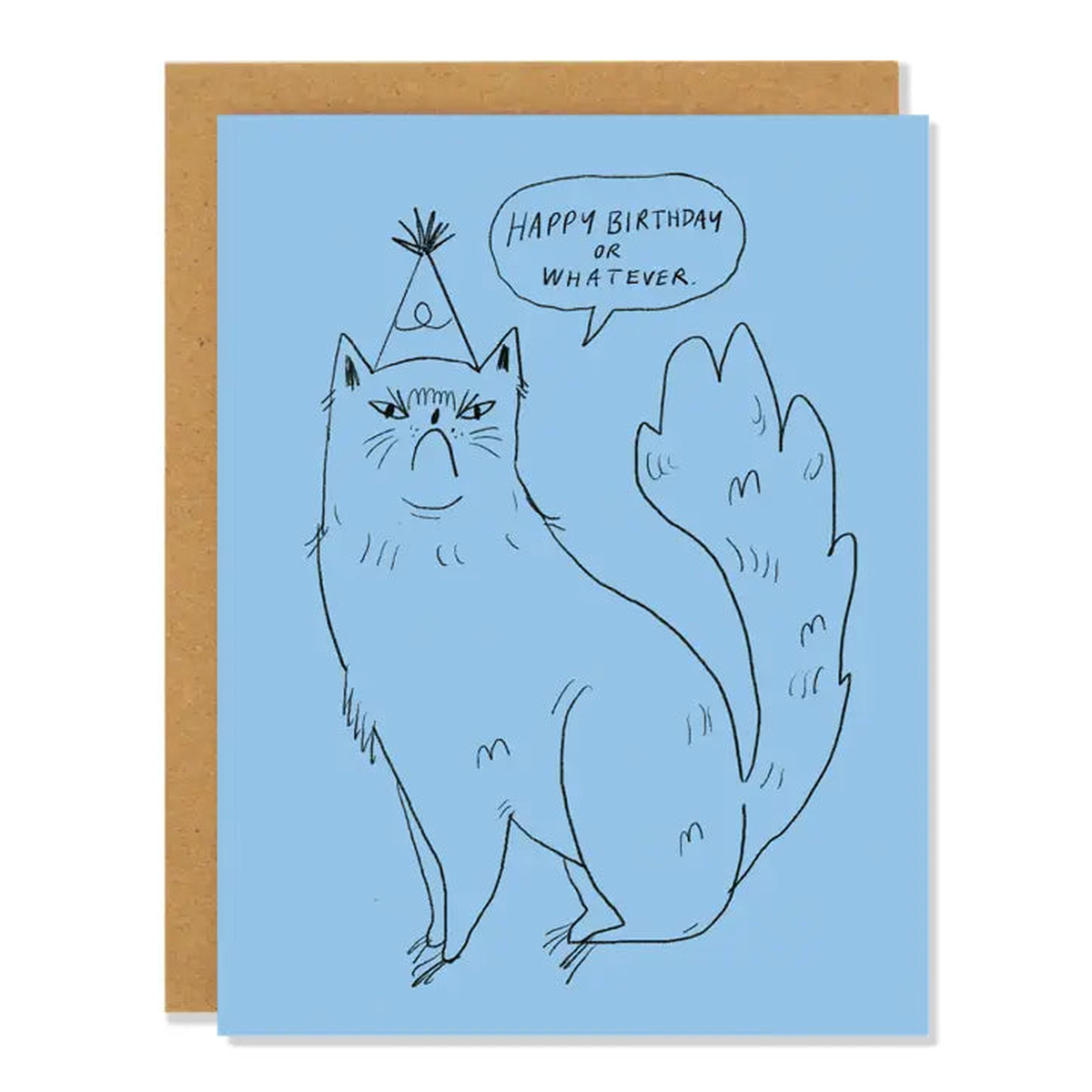 Badger & Burke Greeting Card - Whatever Kitty