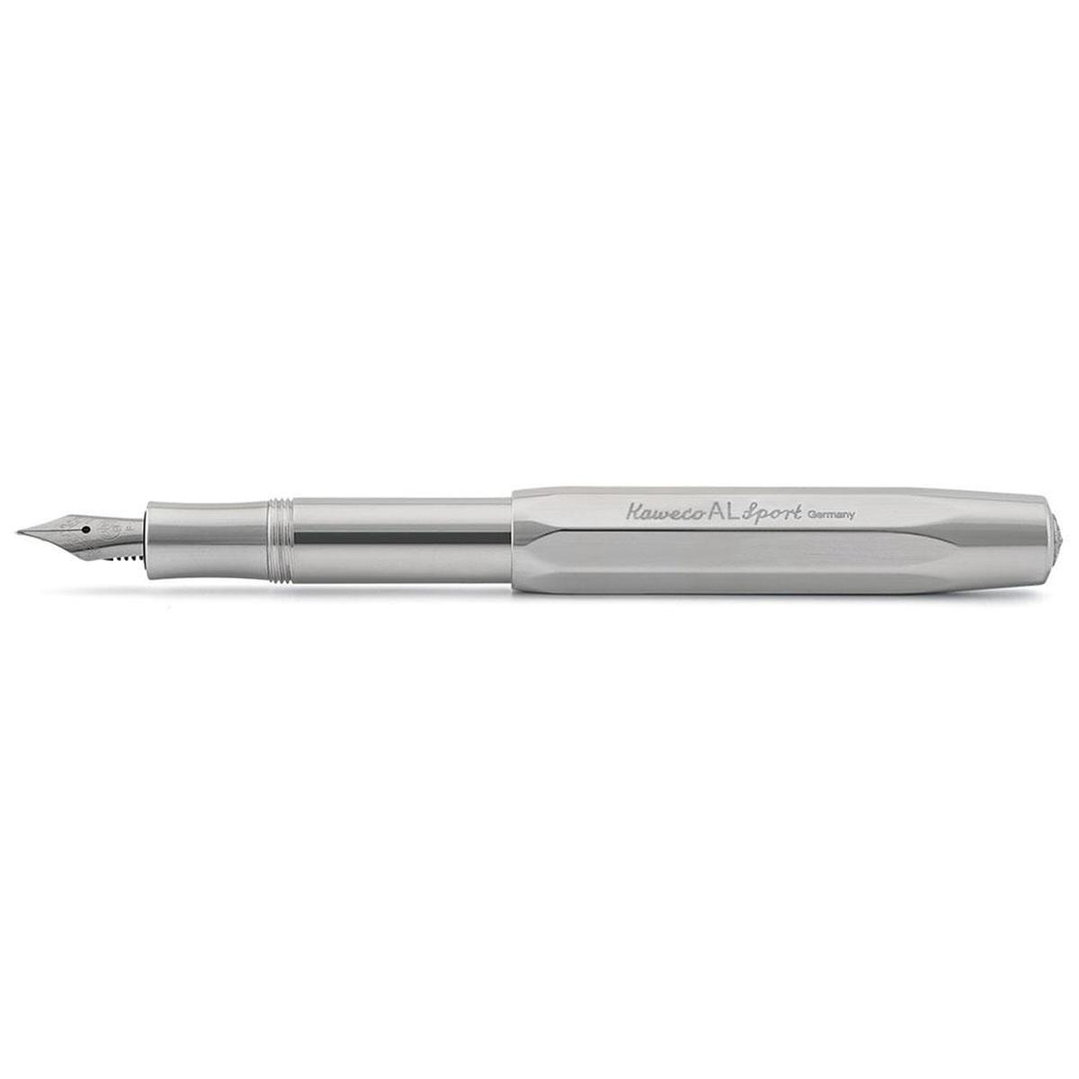 Kaweco AL Sport Fountain Pen - Raw Aluminum Broad