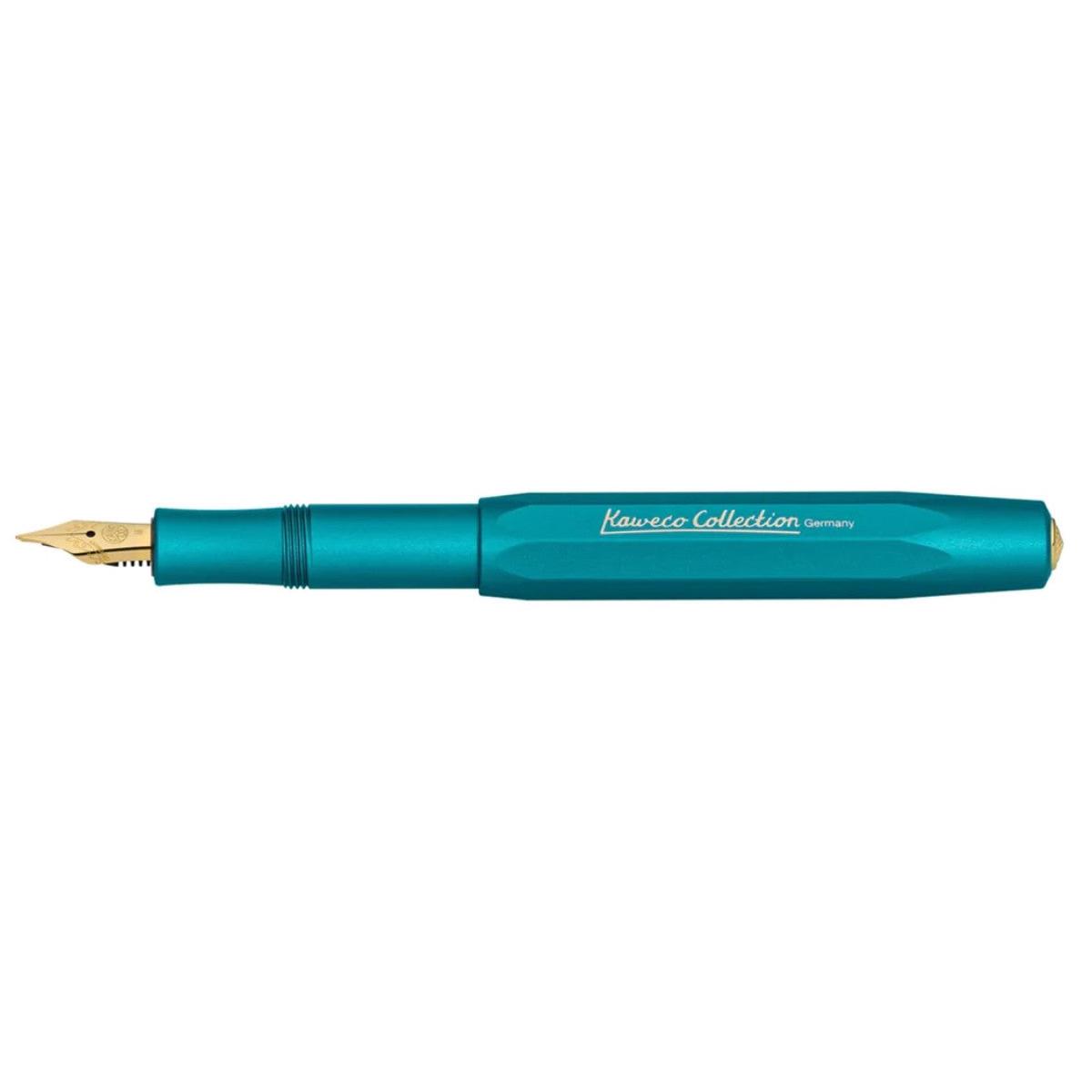 Kaweco Collection AL Sport Fountain Pen - Iguana Blue Extra Fine