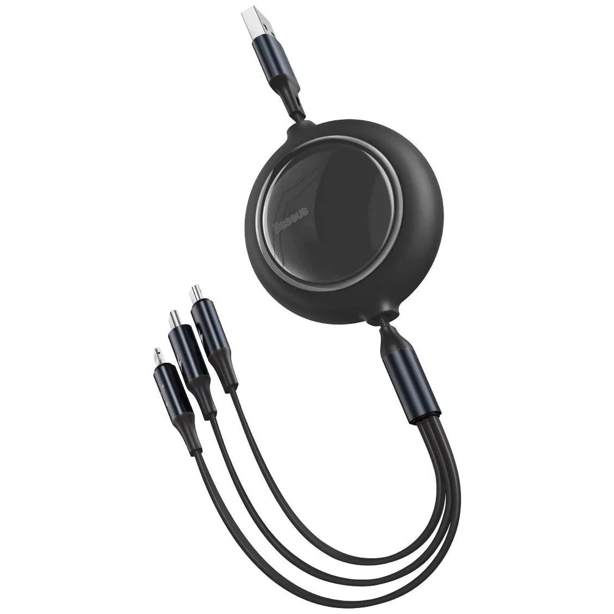 Cable Baseus Bright Mirror 3-in-1 cable USB For M+L+T 3.5A 1.2m Black
