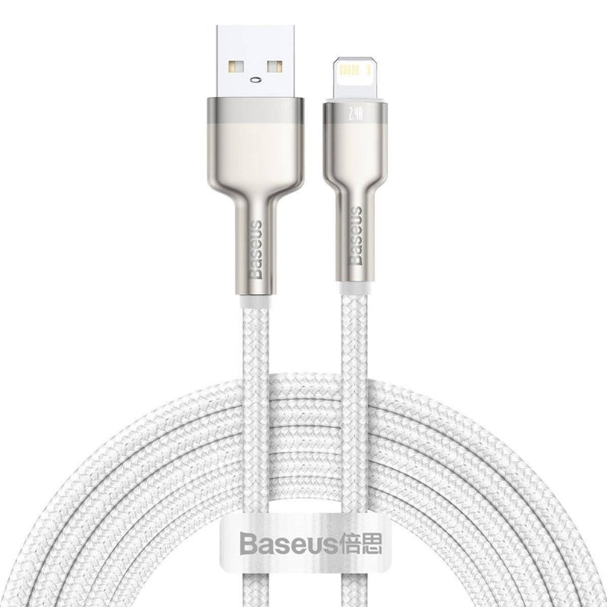 Cable Baseus USB cable for Lightning Cafule, 2.4A, 2m (white)