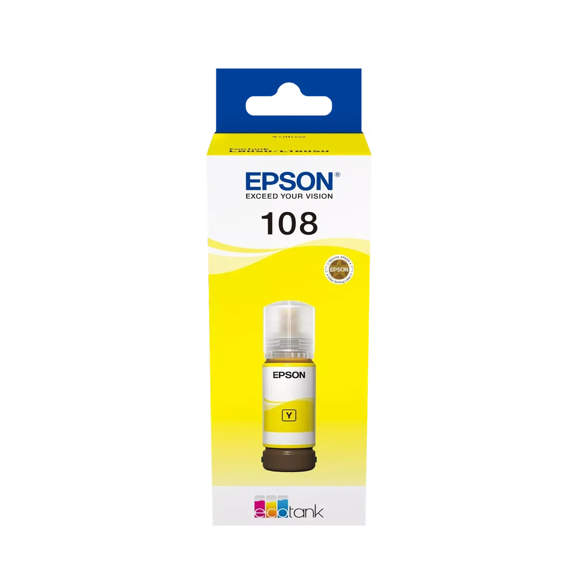 Epson 108 Yellow Ink Bottle 7200 Pages/ 70 ml/ Yellow Color/ Ink Bottle