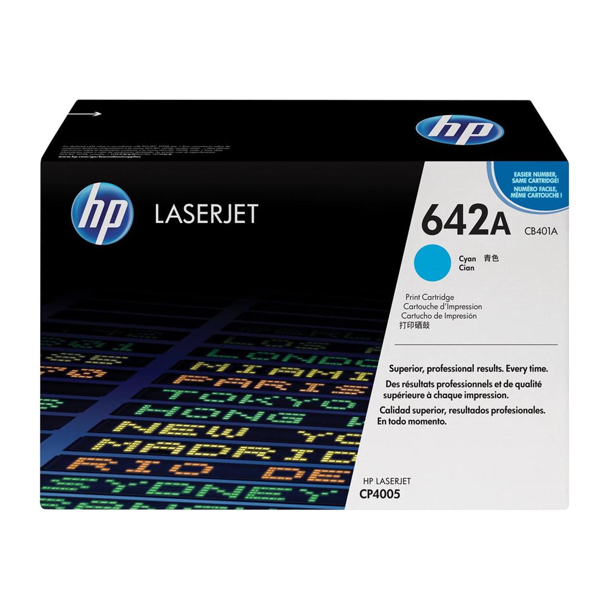 Hp 642A Cyan Toner Cartridge Cb401A