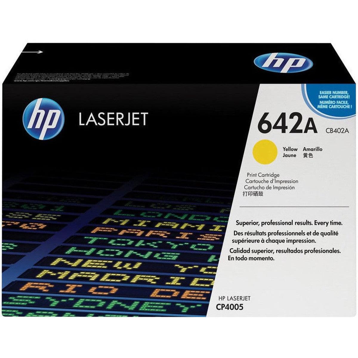 Hp 642A Yellow Toner Cartridge Cb402A