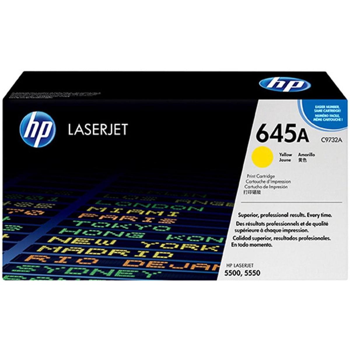 Hp 645A Yellow Laserjet Toner Cartridge C9732A