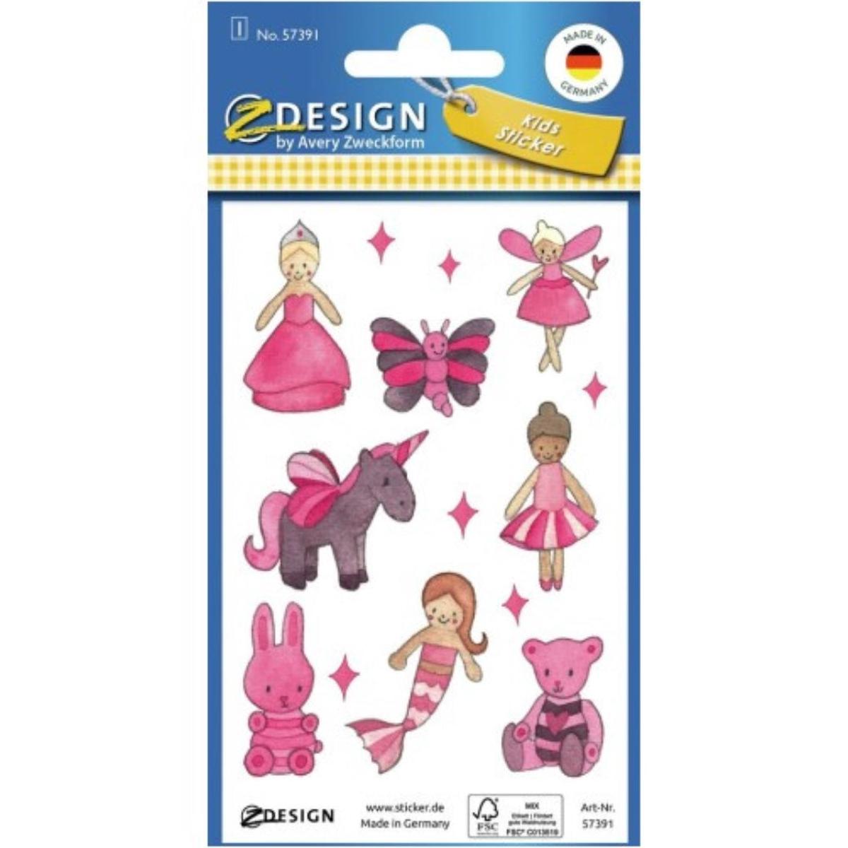 Avery-Zweckform Stickers A Pack Of 1 Sheet - Girls Dream